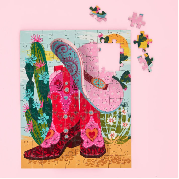 Werk Shoppe Cowgirl Essentials 100 Piece Puzzle Snax
