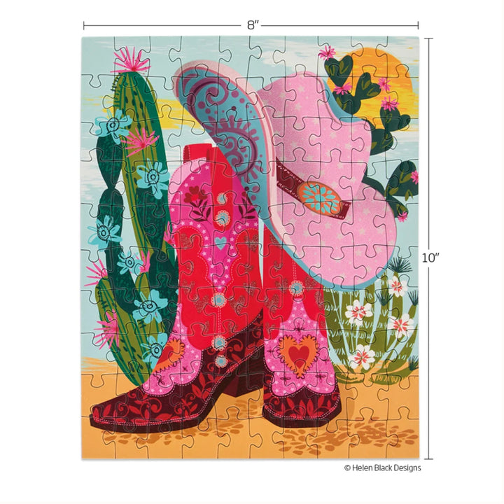Werk Shoppe Cowgirl Essentials 100 Piece Puzzle Snax