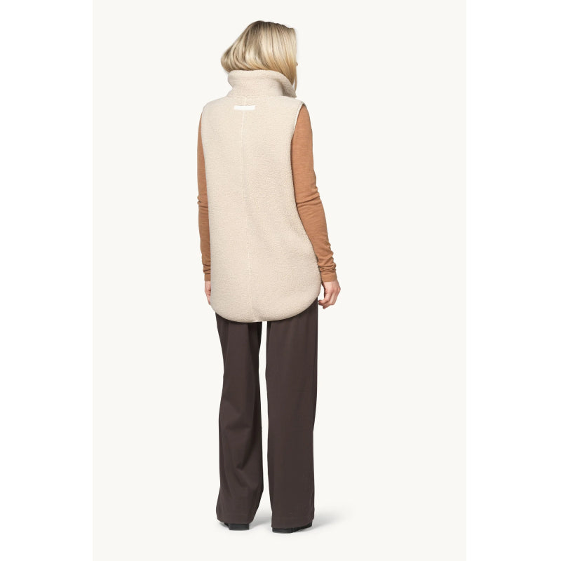 Ilse Jacobsen Long Pile Vest With Zipper