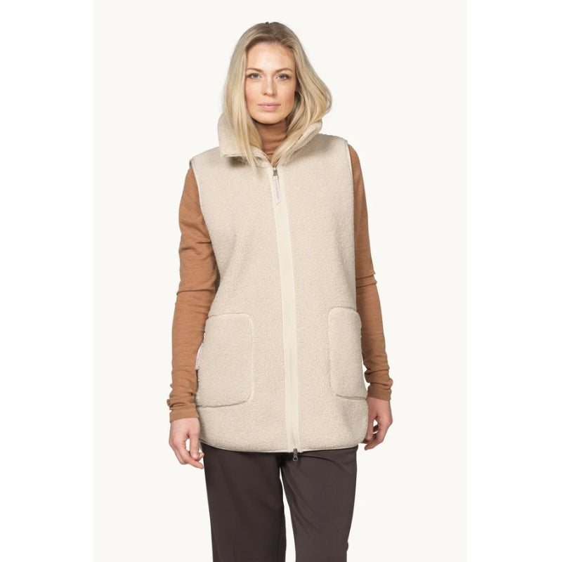 Ilse Jacobsen Long Pile Vest With Zipper