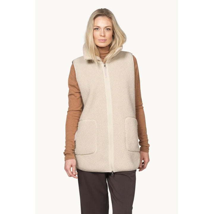 Ilse Jacobsen Long Pile Vest With Zipper