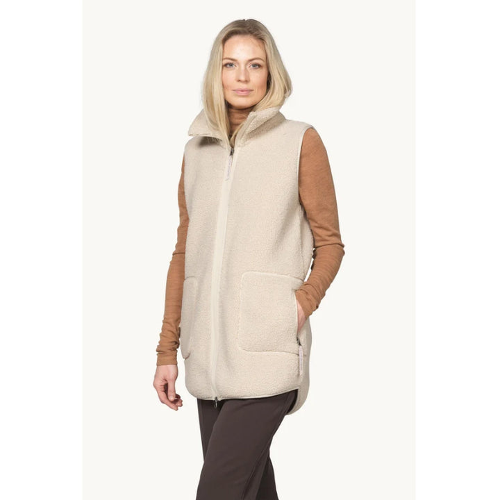Ilse Jacobsen Long Pile Vest With Zipper