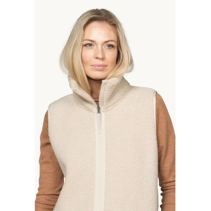 Ilse Jacobsen Long Pile Vest With Zipper