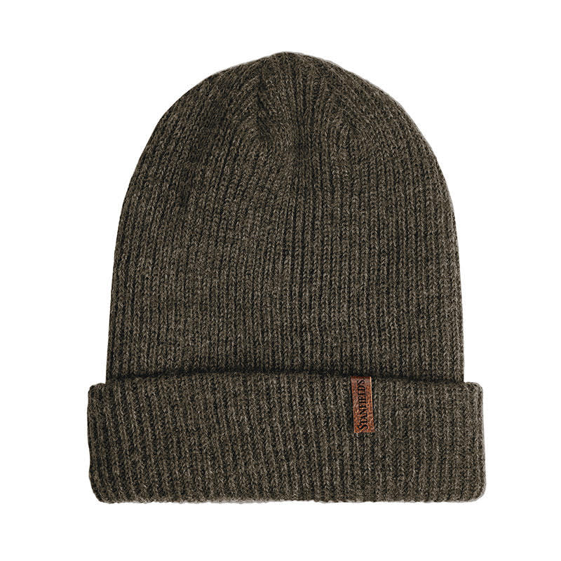 Tuque côtelée en laine mérinos Stanfields