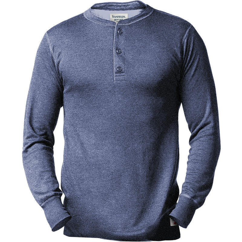 Stanfields Heritage 2-Layer Merino Wool Henley