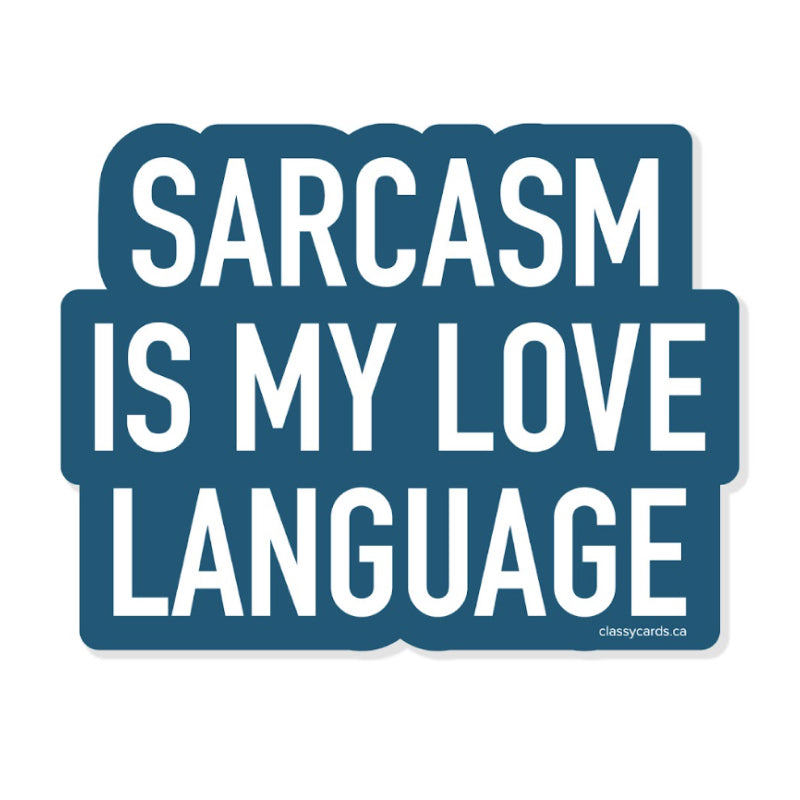 Classy Cards - Sarcasm Language Vinyl Sticker