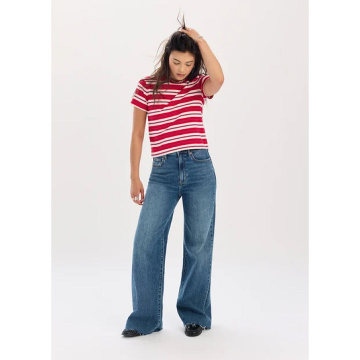 Daze Denim Far Out High Rise Wide Leg - Stunner