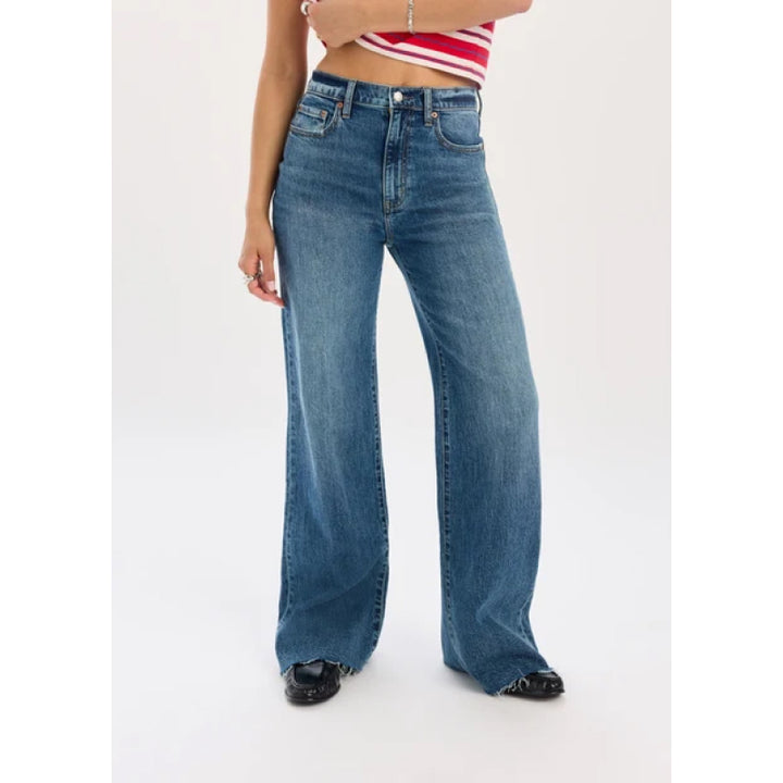 Daze Denim Far Out High Rise Wide Leg - Stunner