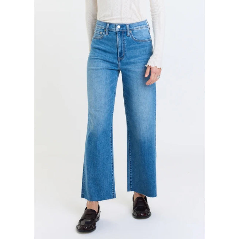 Daze Denim Pleaser High Rise Wide Ankle - Wavy