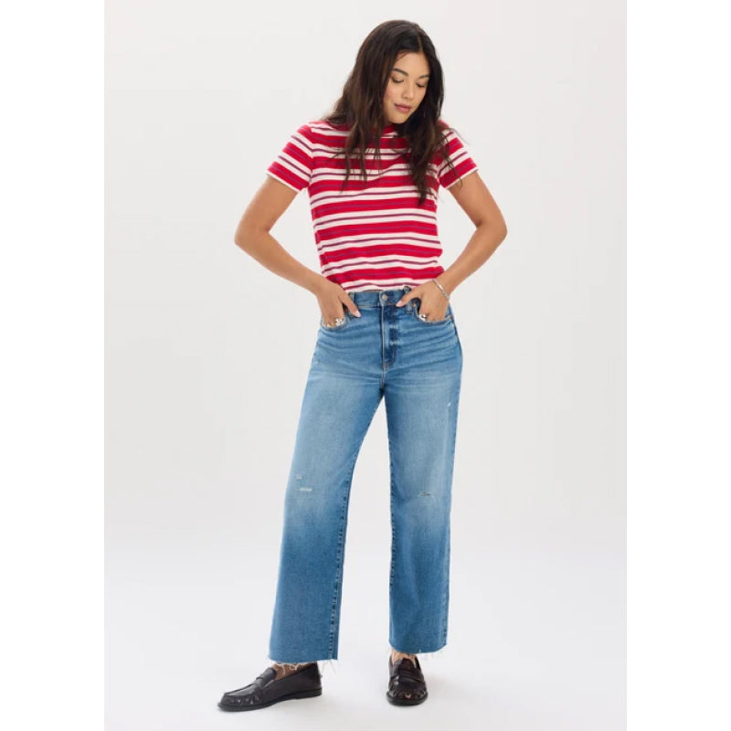 Daze Denim Pleaser High Rise Wide Ankle - Wide Awake Vintage