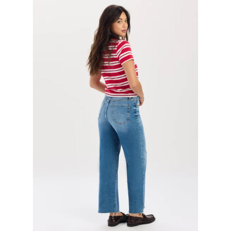 Daze Denim Pleaser High Rise Wide Ankle - Wide Awake Vintage