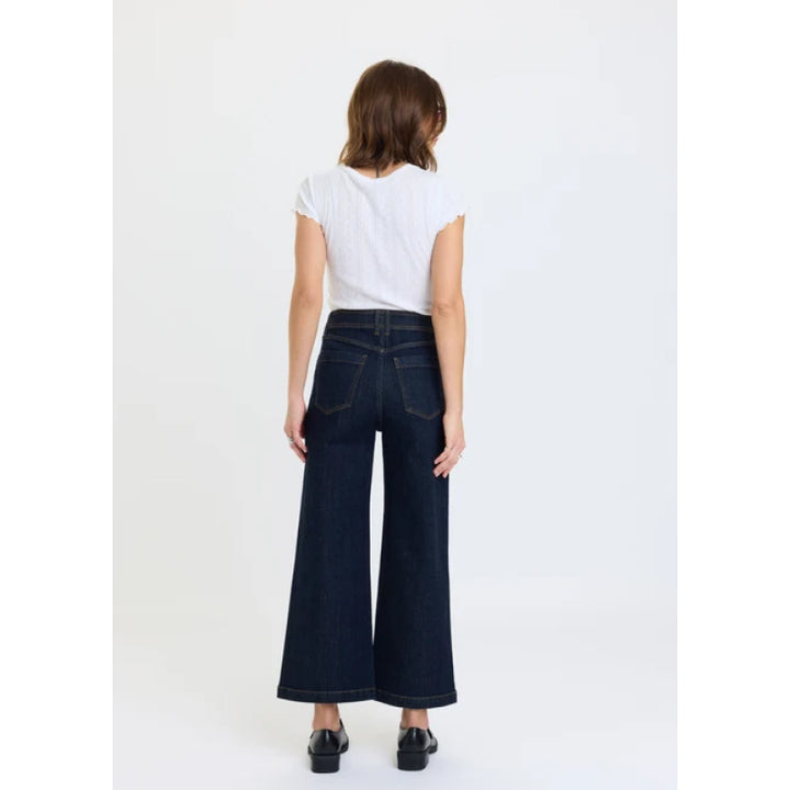 Daze Denim Valley Girl Wide Leg Ankle - Rinse