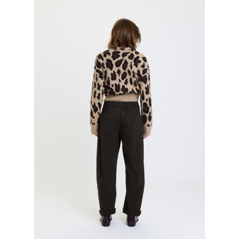 Daze Denim Villa Drawstring Barrel Leg Pant - Fern
