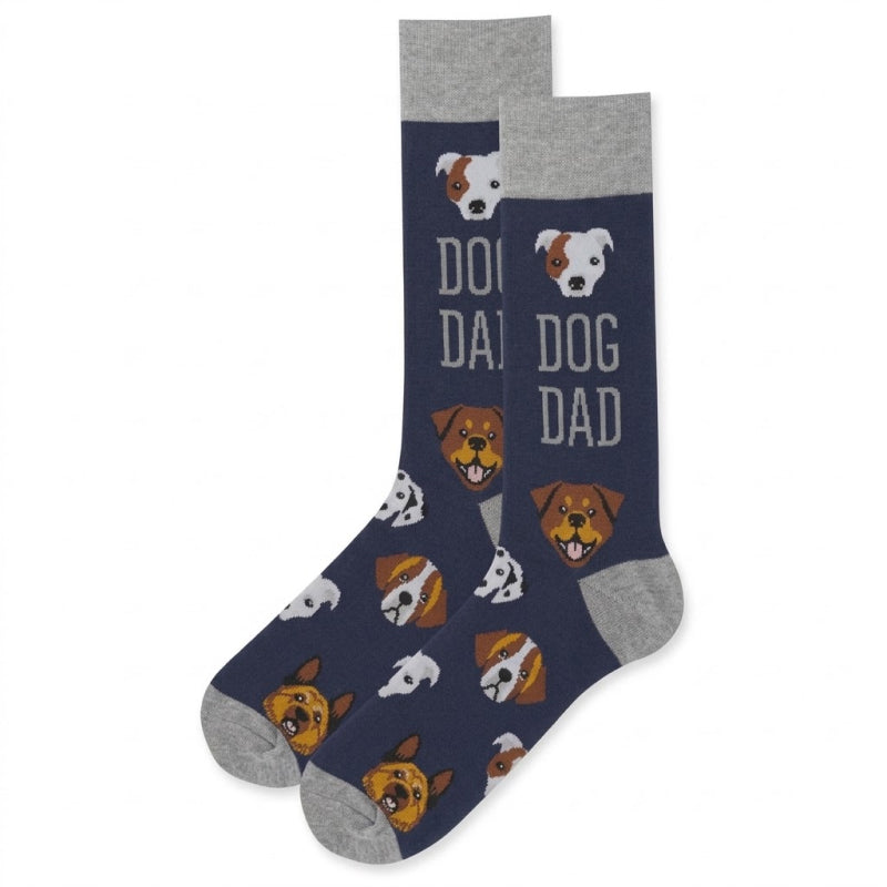 Hotsox Men's Dog Dad Crew Socks