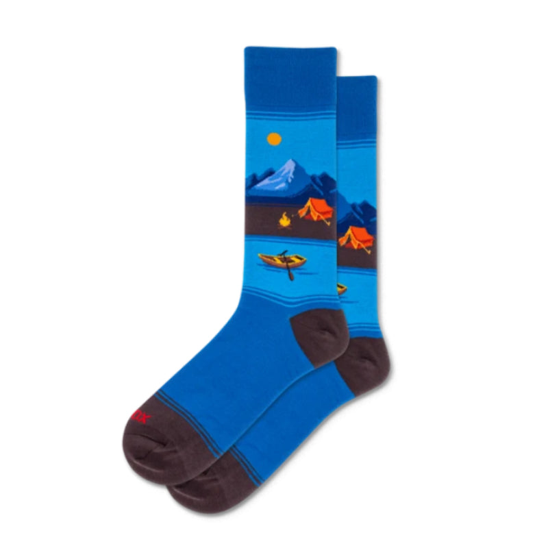 Hotsox Men's Canoe Scenic Crew Socks