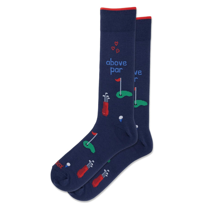 Hotsox Men's Above Par Crew Socks