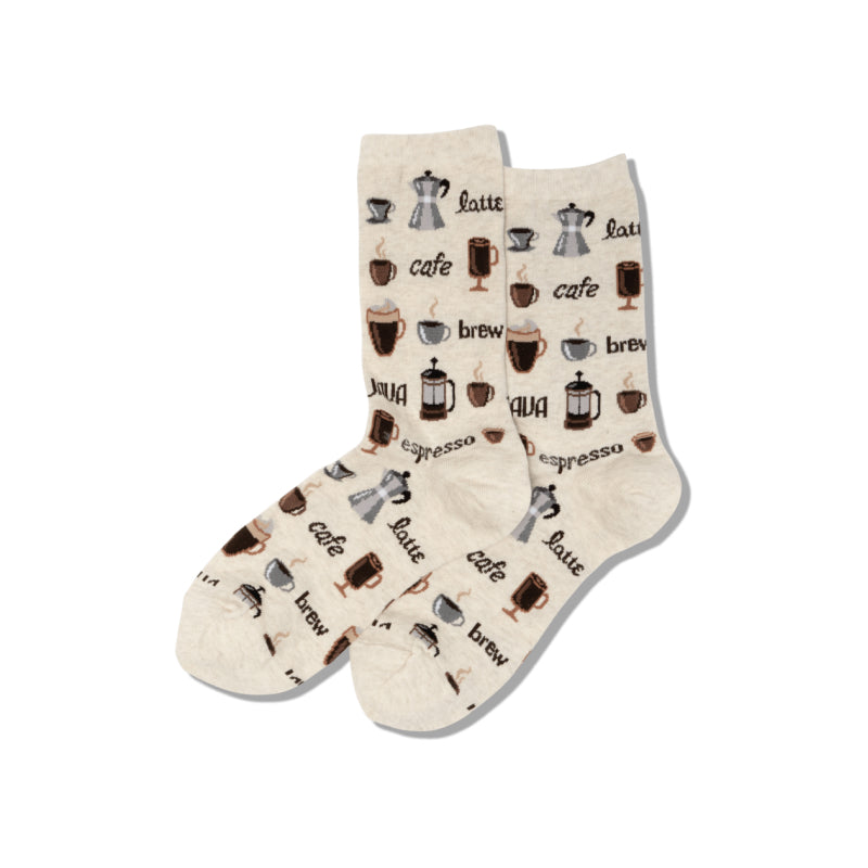 Hotsox Women's Coffee Crew Socks