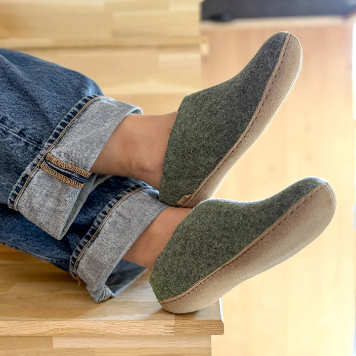 Glerups Slip-On - Leather - Moss