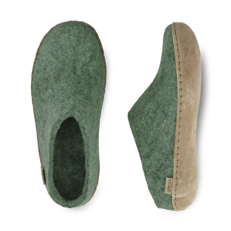 Glerups Slip-On - Leather - Moss