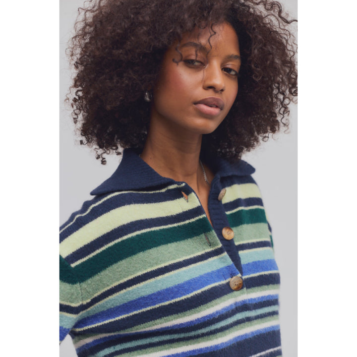 Free People Trading Up Stripe Polo