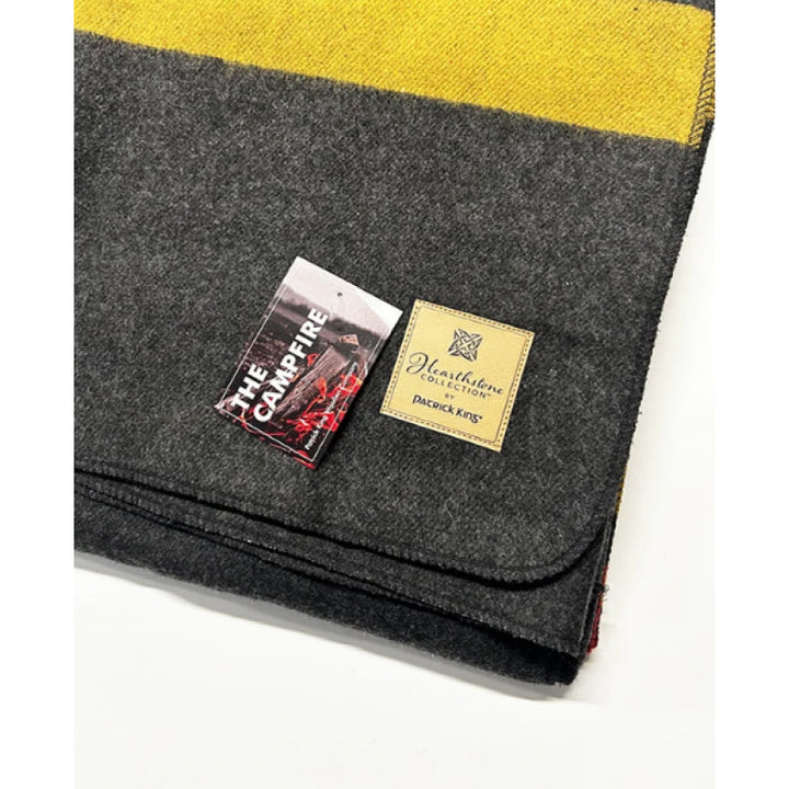 Patrick King Woollen Company - Campfire Heavy Wool Striped Blanket