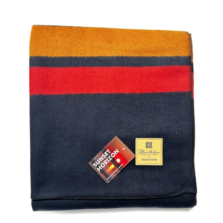 Patrick King Woollen Company - Sunset Horizon Wool Heavy Blanket
