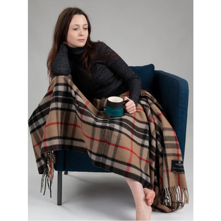 Patrick King Woollen Company - Thompson Camel Merino Wool Knee Blanket