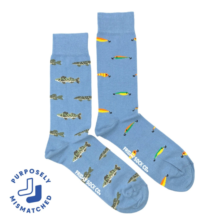 Friday Sock Co. Men’s Fish & Fishing Lures Socks