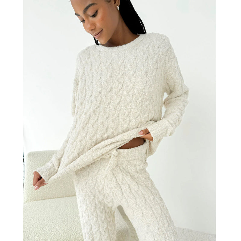 Ensemble de pull torsadé splendide