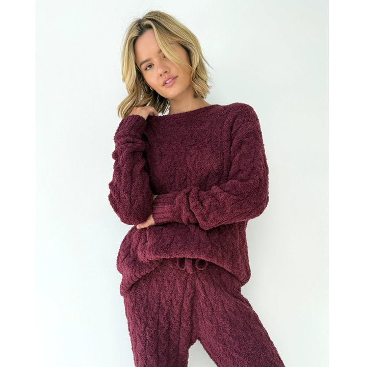 Ensemble de pull torsadé splendide