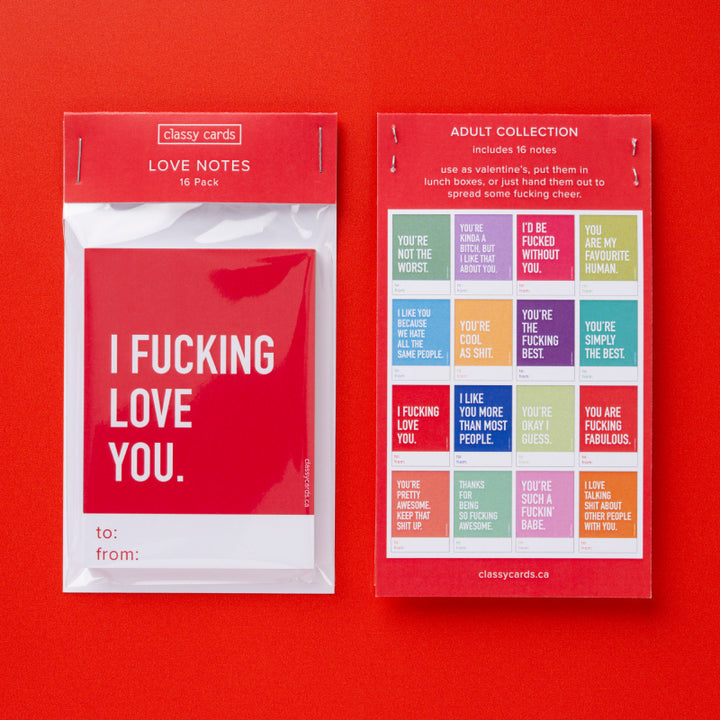 Classy Cards - Love Notes - Adult Collection