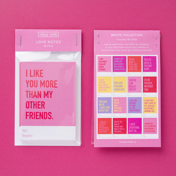 Classy Cards - Love Notes - Bestie Collection