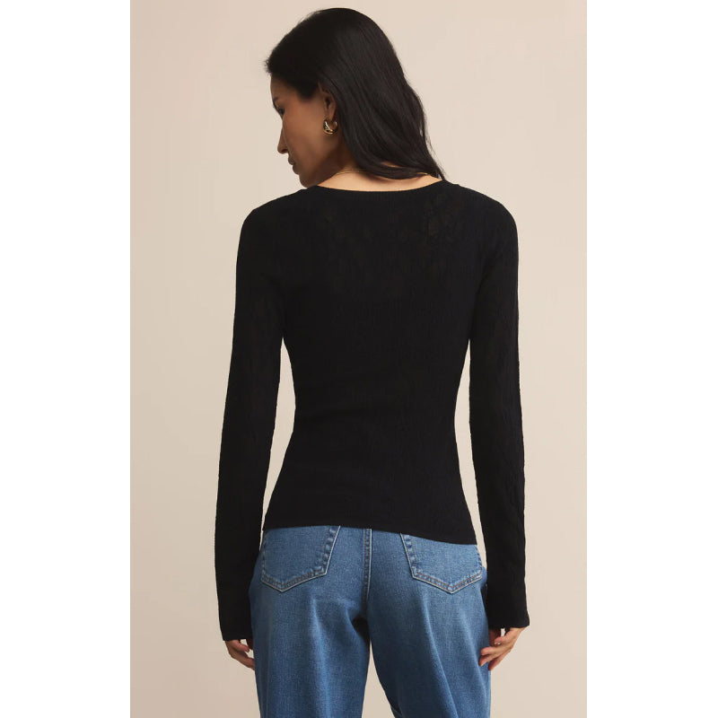 Z Supply Tibi Scoop Mesh Sweater