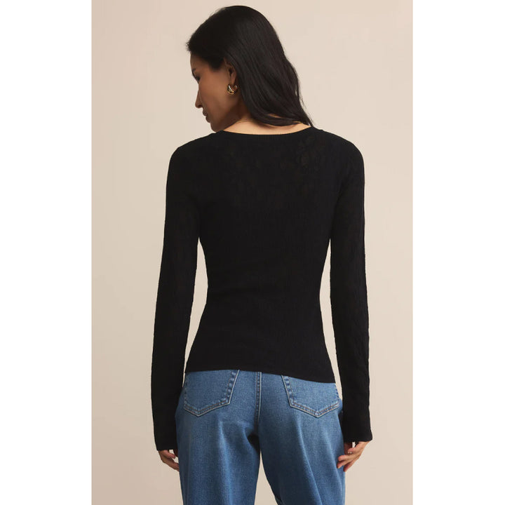 Z Supply Tibi Scoop Mesh Sweater