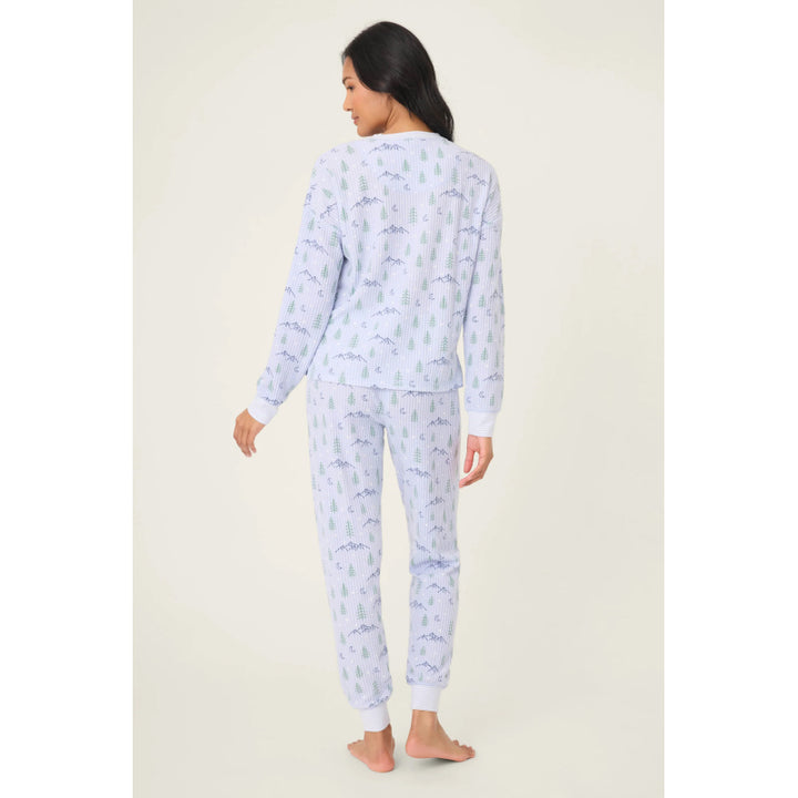 PJ Salvage Ski Jammie Classics Mountain Dreams Print PJ Set