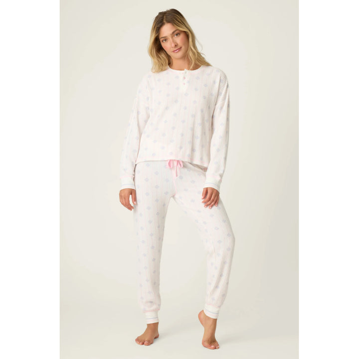 PJ Salvage Ski Jammie Classics Snowflake Wishes PJ Set