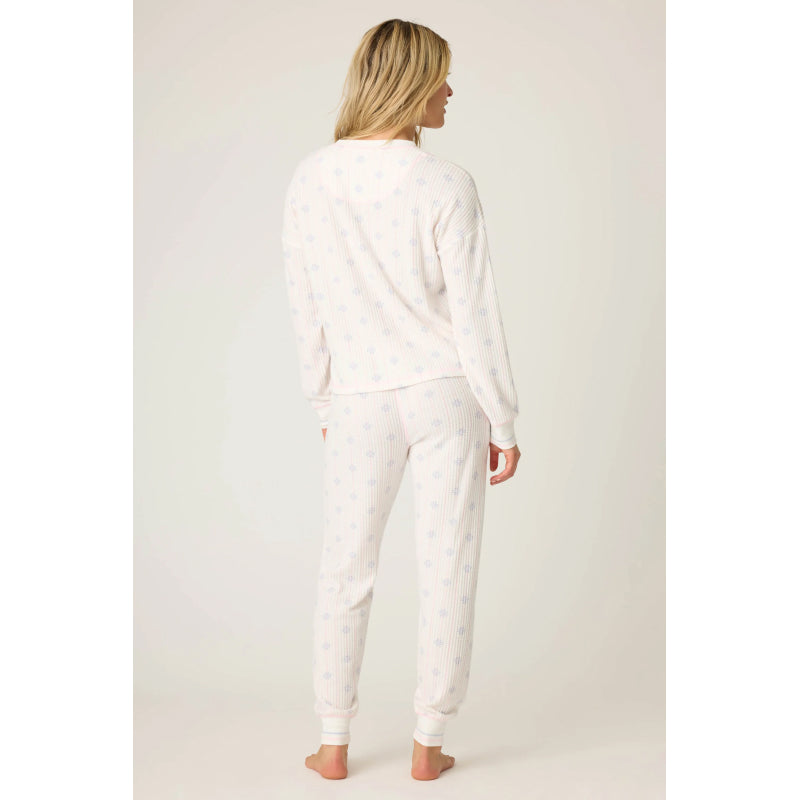 PJ Salvage Ski Jammie Classics Snowflake Wishes PJ Set