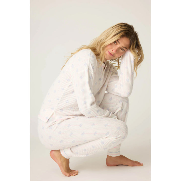 PJ Salvage Ski Jammie Classics Snowflake Wishes PJ Set