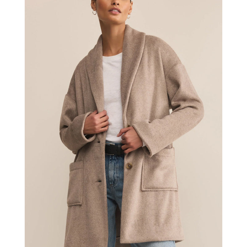 Z Supply Lennon Heathered Coat