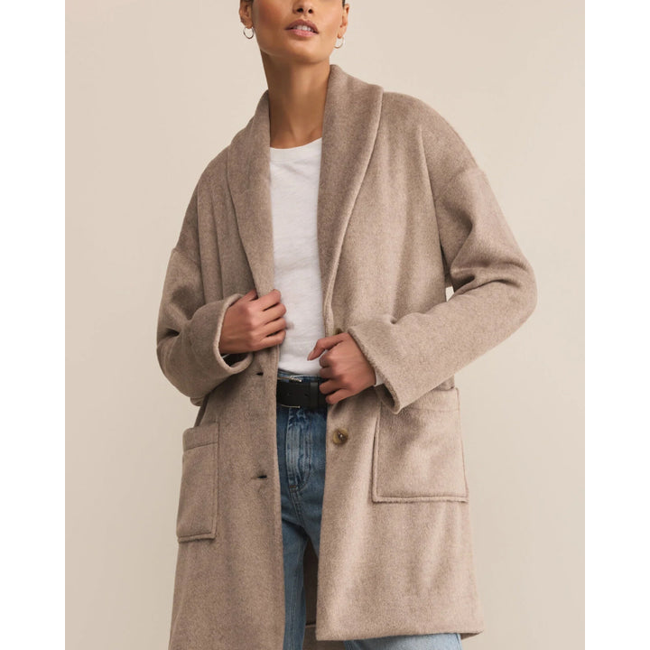 Z Supply Lennon Heathered Coat