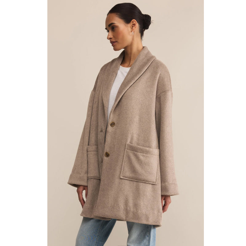 Z Supply Lennon Heathered Coat