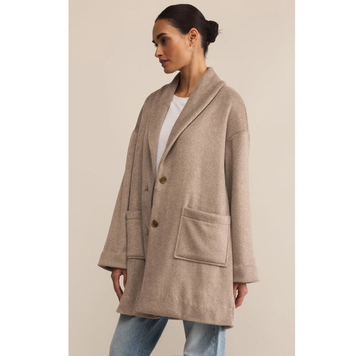 Z Supply Lennon Heathered Coat