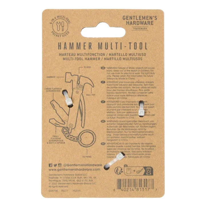 Gentlemen's Hardware Mini Hammer Multi-tool