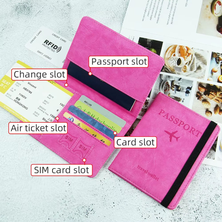 Passport Travel Wallet - RFID Blocking