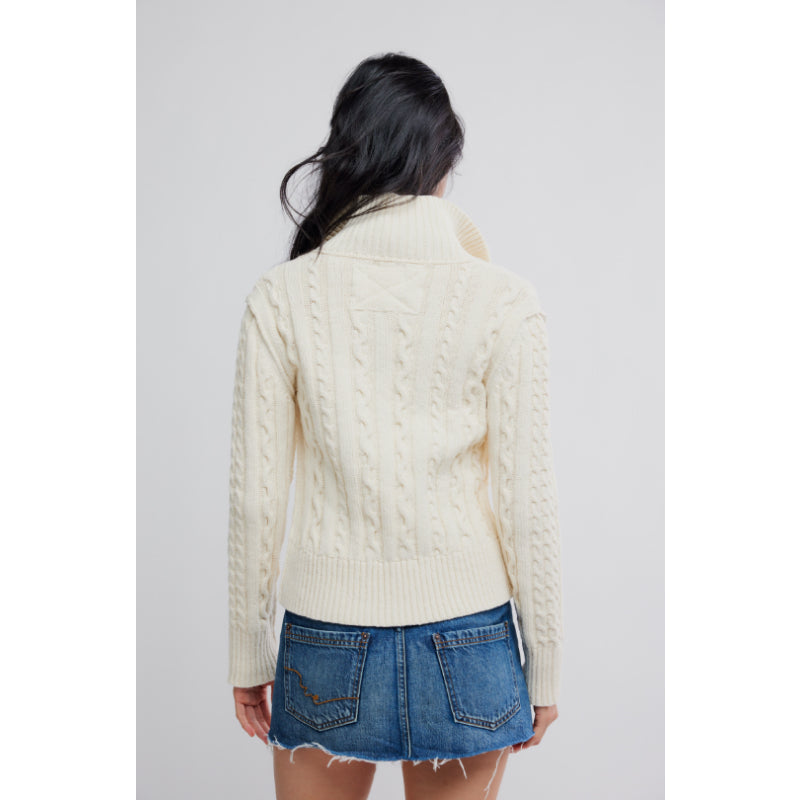 Free People We The Free Cable Collar Cardi