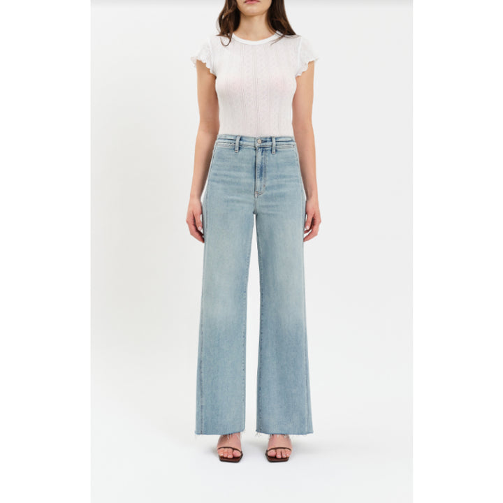 Daze Denim Far Out with Seaming High Rise Wide Leg