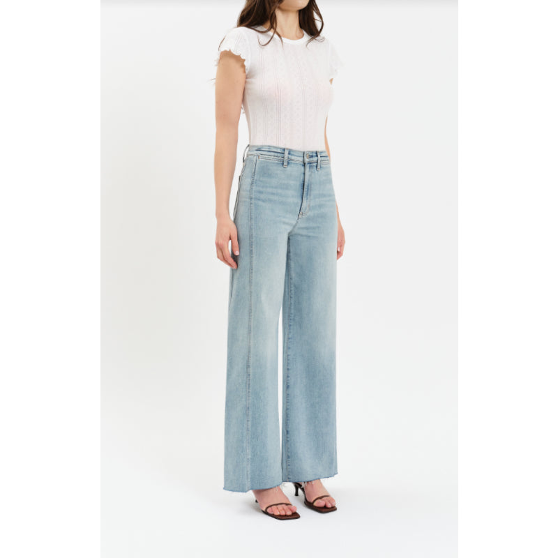 Daze Denim Far Out with Seaming High Rise Wide Leg