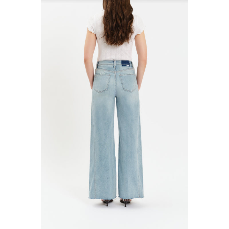 Daze Denim Far Out with Seaming High Rise Wide Leg
