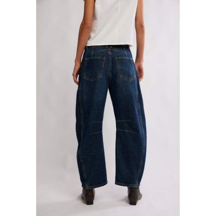 Free People We The Free Good Luck Mid Rise Barrel - Deep End