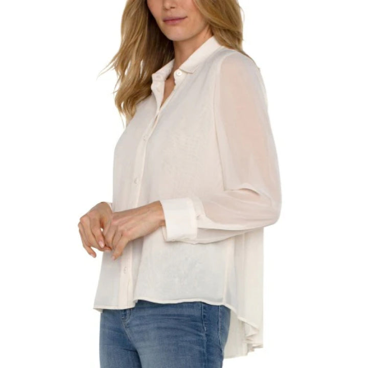 Liverpool Woven Shirt With Pleat Back